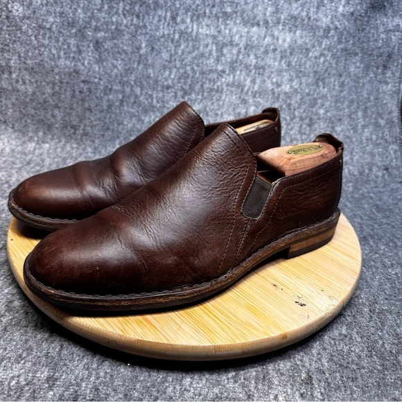 Trask Blaine Venetian Leather Slip On Loafers Shoes Mahogany 